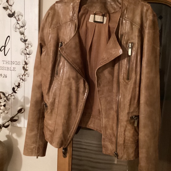 Michael Kors Leather jacket - Picture 1 of 5